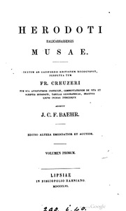 Herodoti … Musæ. Textum ad Gaisfordii ed. recogn. J.C.F. Baehr